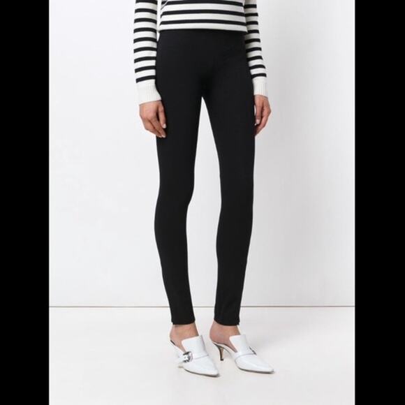 Helmut Lang Pants - Helmut Lang Black Zip Ankle Pull-On Skinny Pants S